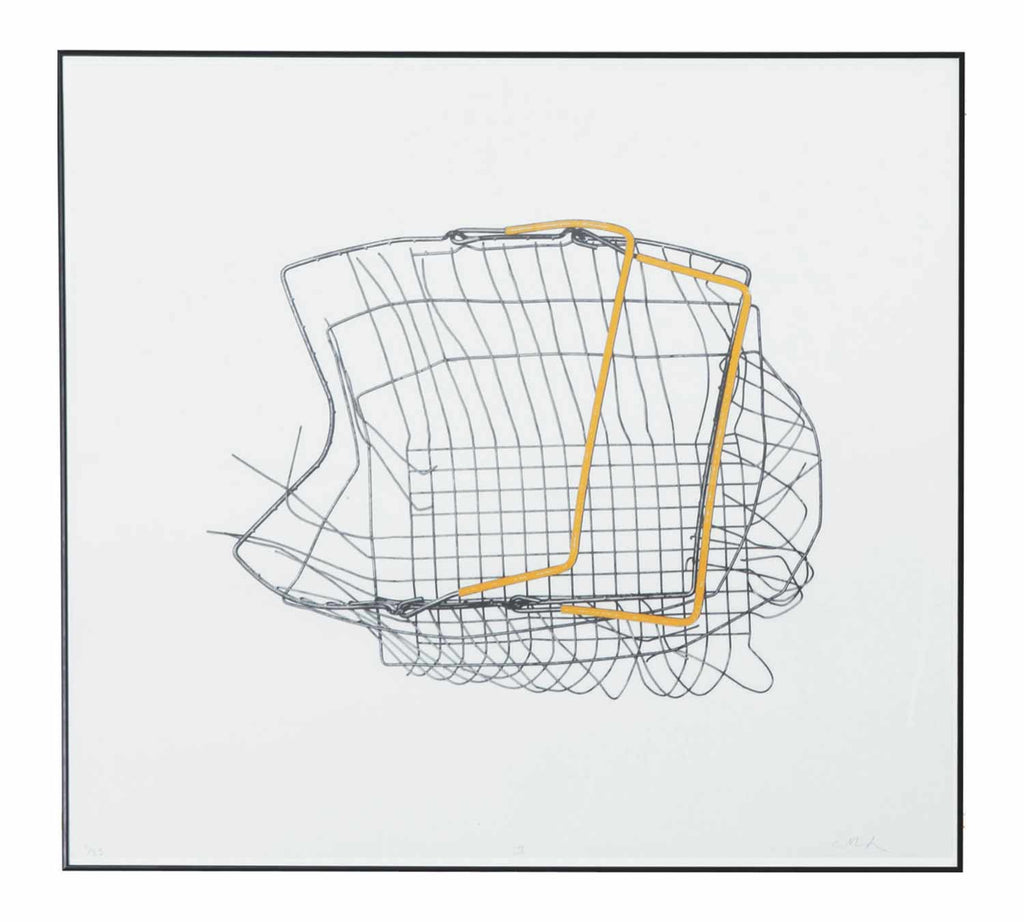 Basket Print Amber - Unframed