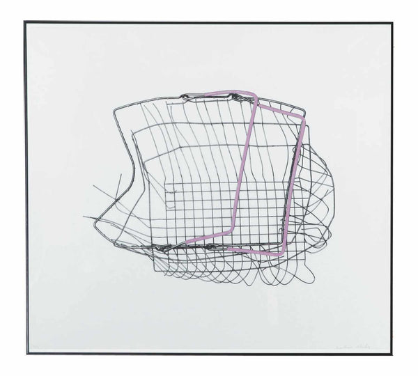 Basket Print Lilac - Unframed