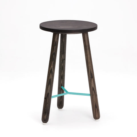 EN POINTE STOOL - BLACK + BLUE