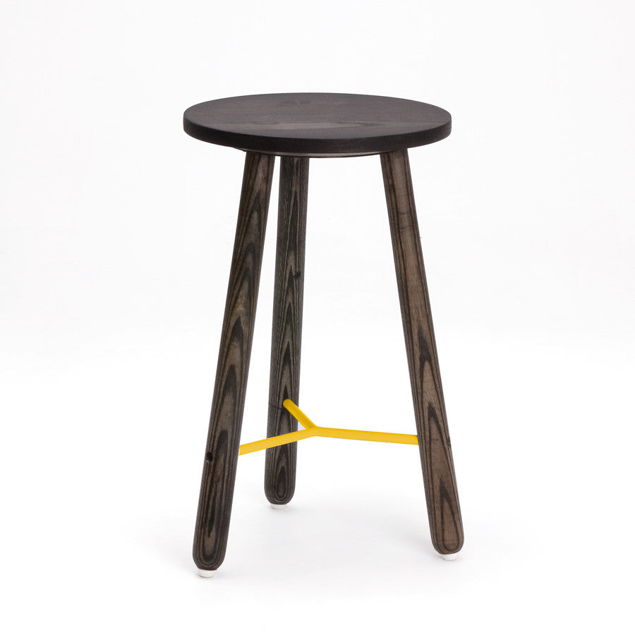 EN POINTE STOOL - BLACK + YELLOW