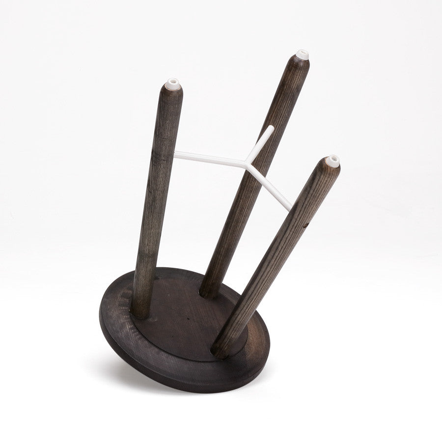 EN POINTE STOOL - BLACK + WHITE