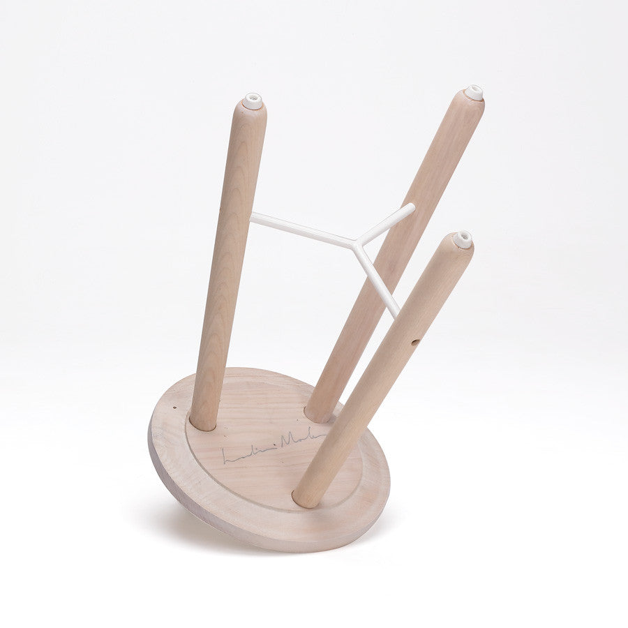 EN POINTE STOOL - WHITE + WHITE