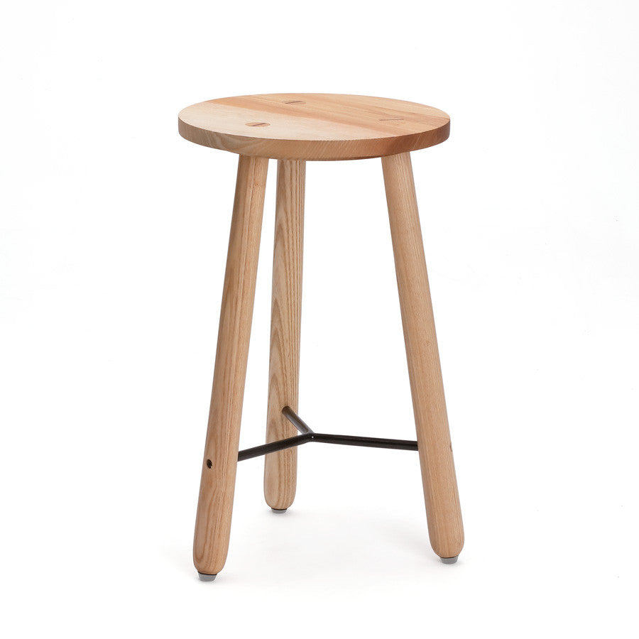 EN POINTE STOOL - NATURAL + BLACK