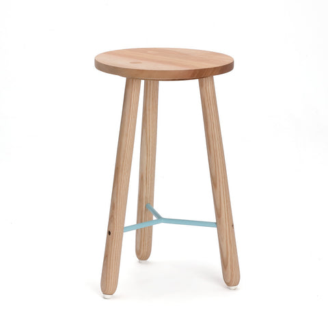 EN POINTE STOOL - NATURAL + BLUE