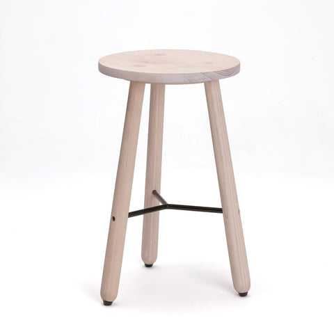 EN POINTE STOOL - WHITE + BLACK